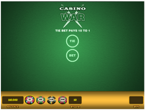 play casino war online free